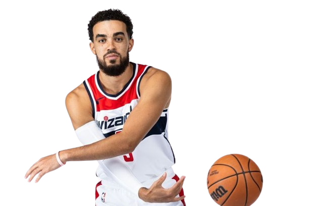 Tyus Jones #5 of the Washington Wizards